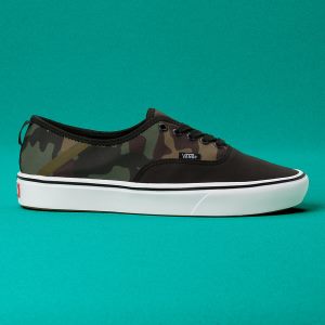 Vans Erkek Spor Ayakkabı ComfyCush Camo Authentic SF Siyah/Yeşil | 50996-695